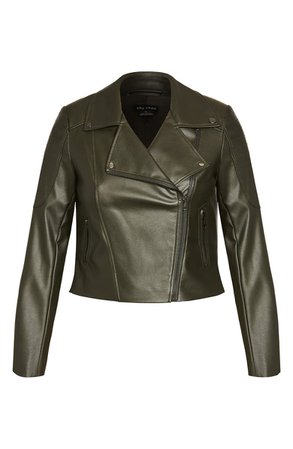 City Chic Faux Leather Moto Jacket | Nordstrom