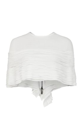 Maticevski, At Ease Ruffle Cape overtop