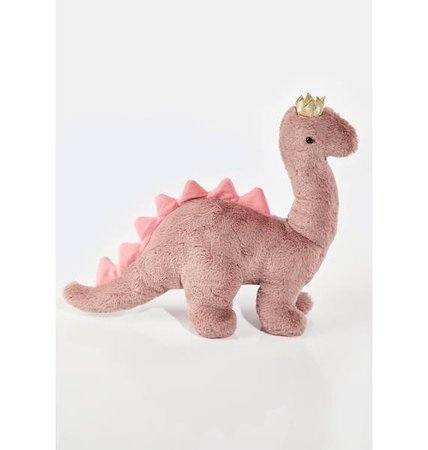 Mon Ami Dinosaur With Crown Plush Toy - Pink | Dolls Kill