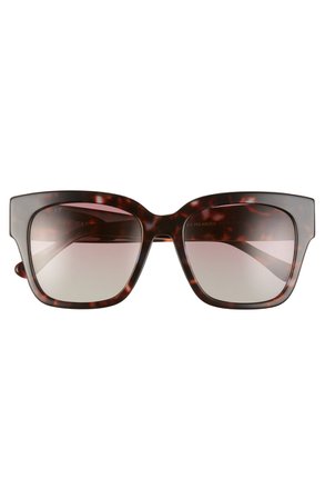 DIFF Bella II 55mm Polarized Square Cat Eye Sunglasses | Nordstrom