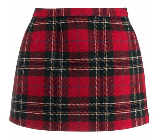 RED Valentino tartan mini skirt