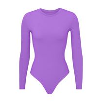 Fits Everybody Long Sleeve Crew Neck Bodysuit - Ultra Violet | SKIMS