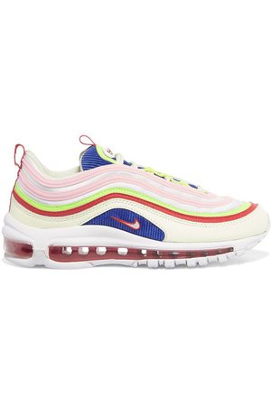 NIKE Air Max 97 SE leather and mesh sneakers