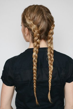 french braids double - Google Search