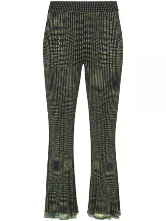Proenza Schouler White Label Space Dye ribbed-knit Trousers - Farfetch