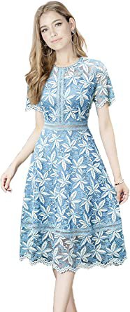 Amazon.com: BEST-F-U Lace Cocktail Dress For Women,A-Line Elegant Bridesmaid Dresses : Clothing, Shoes & Jewelry