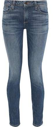 Low-rise Faded Skinny Jeans