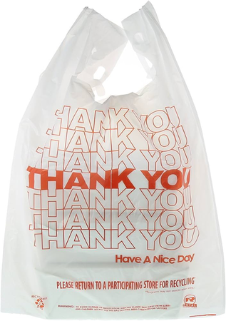 thank you grocery bag