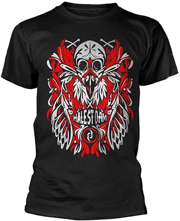 Amazon.com: Plastic Head Halestorm 'Feather Skull' T-Shirt (Medium) Black: Clothing