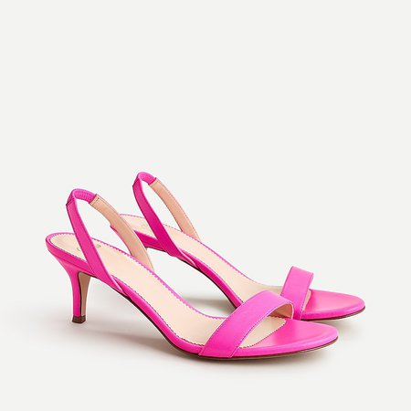 J.Crew: Slingback Sandals In Leather For Women