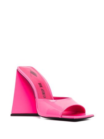 Shop pink The Attico chunky heel sandals with Express Delivery - Farfetch