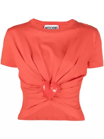 Moschino Cropped short-sleeve T-shirt - Farfetch