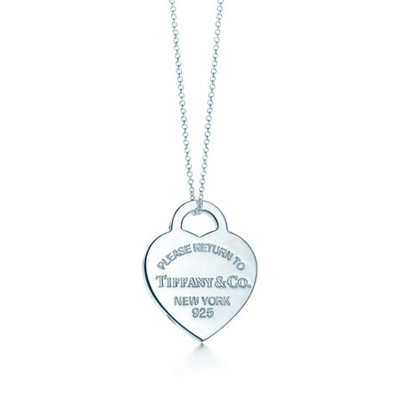 Return to Tiffany® heart tag pendant in sterling silver, medium. | Tiffany & Co.