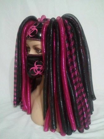 Black & Pink Metalic Cyberlox