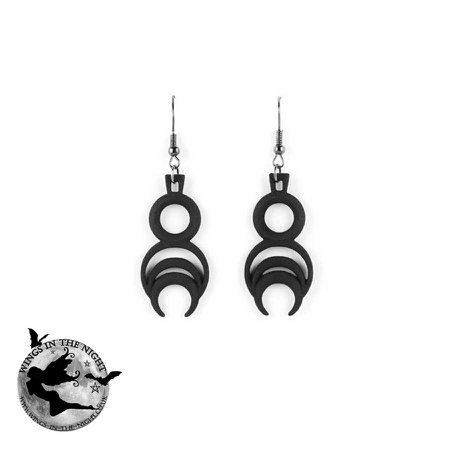 The Rogue + The Wolf CHRONOS Gothic Black Earrings | Gothic Jewellery