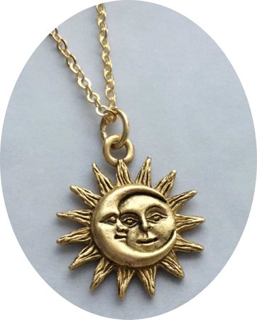 moon sun necklace