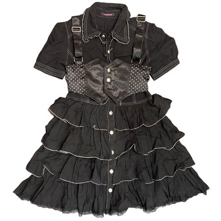 goth/grunge/ gothic lolita style dress by the... - Depop