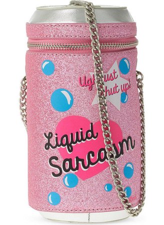 pink sarcasm fun purse bag sparkly heart