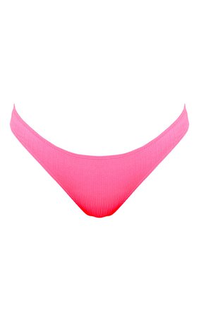 Red Mini Crinkle Bikini Bottom | Swimwear | PrettyLittleThing USA