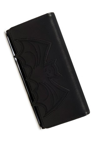 Applique Bat Wallet Purse by Banned | Gothic Accessories