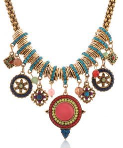 Bohemian Pendant Necklace Female New Accessories European and American Exaggerated Stage Accessories - 2wearshop