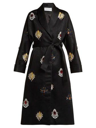 Margeaux embellished satin coat | Osman | MATCHESFASHION.COM US