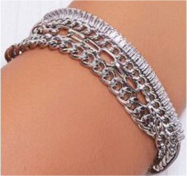 Silver Layered Chain Bracelet