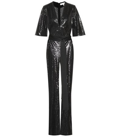 Galaxy sequinned jumpsuit