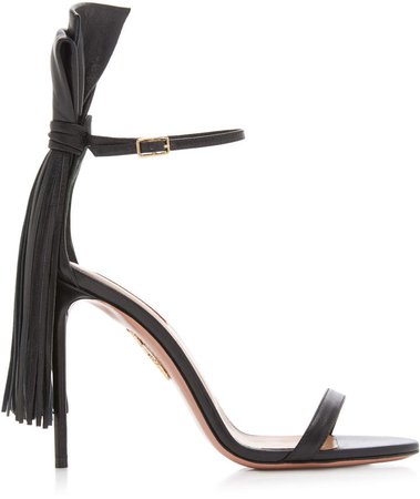 Whip It Fringed Leather Sandals