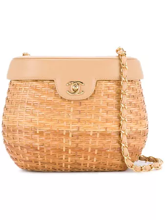 Chanel Vintage chain basket shoulder bag