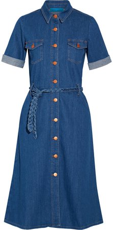 MiH Jeans Mih Jeans Belted Stretch Denim Shirt Dress Mid Denim | Where to buy & how to wear