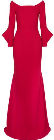 Coleman Stretch-crepe Gown - Red