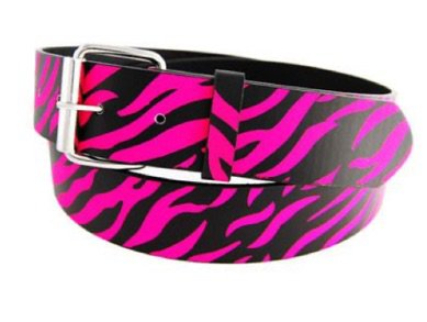 pink zebra belt