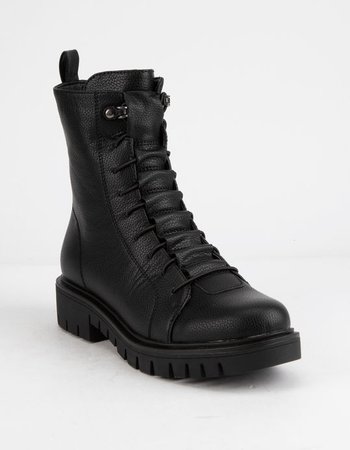WILD DIVA Jacky Womens Combat Boots - BLACK - 351365100 | Tillys