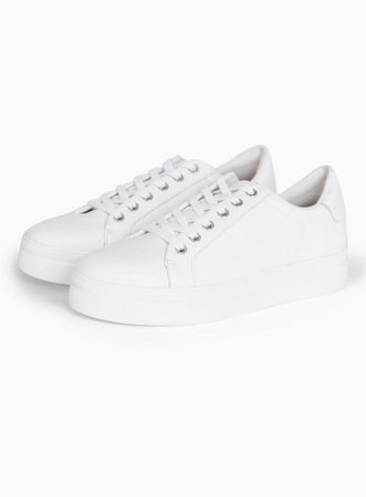 CANDY White Lace Up Sneakers | Topshop
