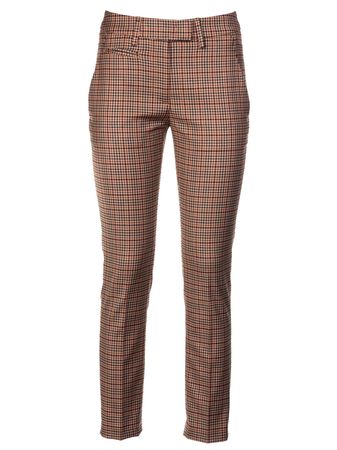 Dondup Tartan Fitted Trousers