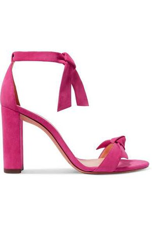 Alexandre Birman | Clarita bow-embellished suede sandals | NET-A-PORTER.COM