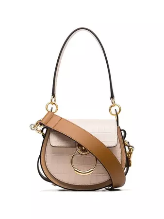 Chloé nude Tess small croc print leather shoulder bag $1,931 - Buy Online - Mobile Friendly, Fast Delivery, Price