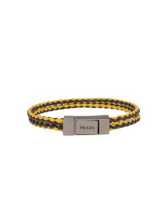 Prada braided bracelet