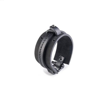 Bracelets | Shop Women's Black Leather Band Tassel Bracelet at Fashiontage | 24#114