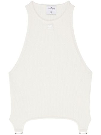 Courrèges buckle-detail Ribbed Tank Top - Farfetch