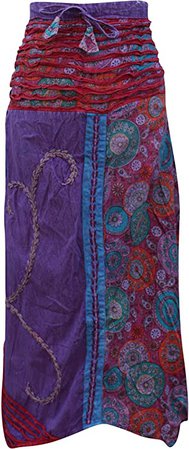 SHOPOHOLIC FASHION Floaty Skirt Hippie Boho, brown, : Amazon.de: Clothing
