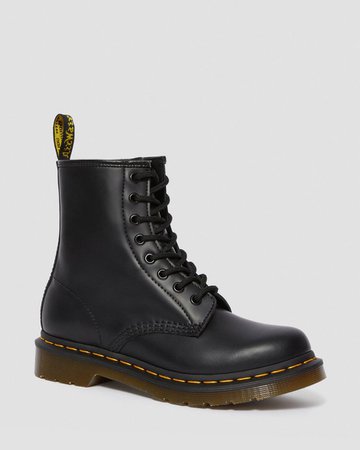 WOMEN'S 1460 SMOOTH | Black and White Shoes & Boots | Dr. Martens Official