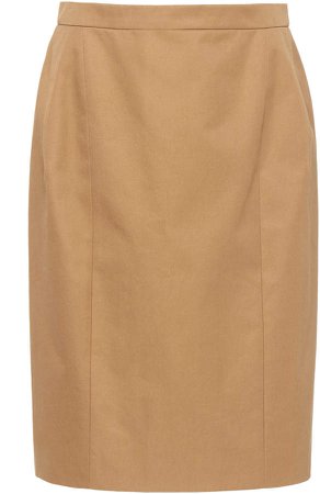 Cotton-Twill Pencil Skirt