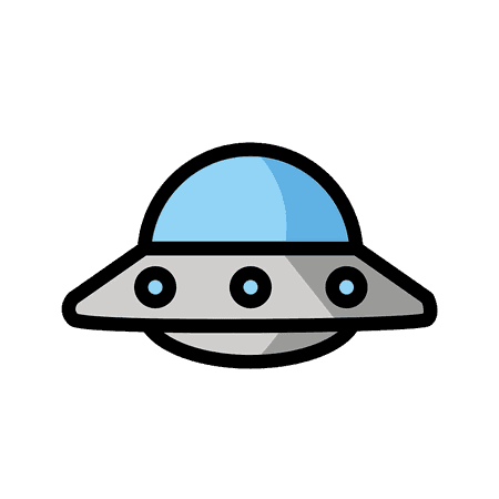 Flying saucer emoji clipart. Free download transparent .PNG | Creazilla