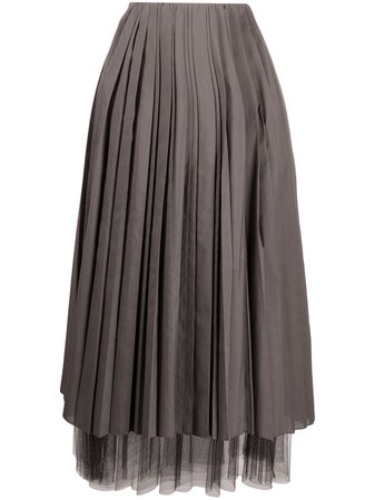 Fabiana Filippi Layered Pleated Skirt - Farfetch