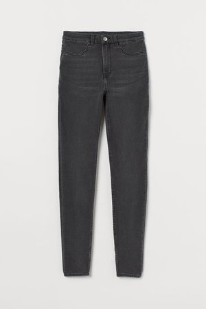 Super Skinny High Jeans - Dark gray - | H&M US
