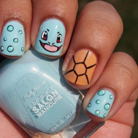 squirtle nails pokemon
