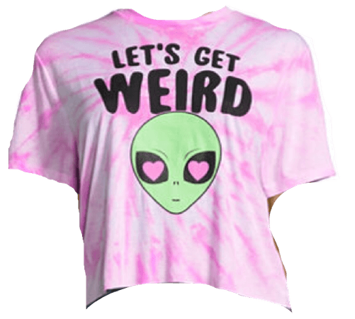 Let’s Get Weird Graphic Cropped Tee - Juniors