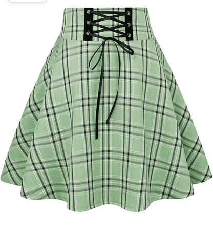 green goth skirt